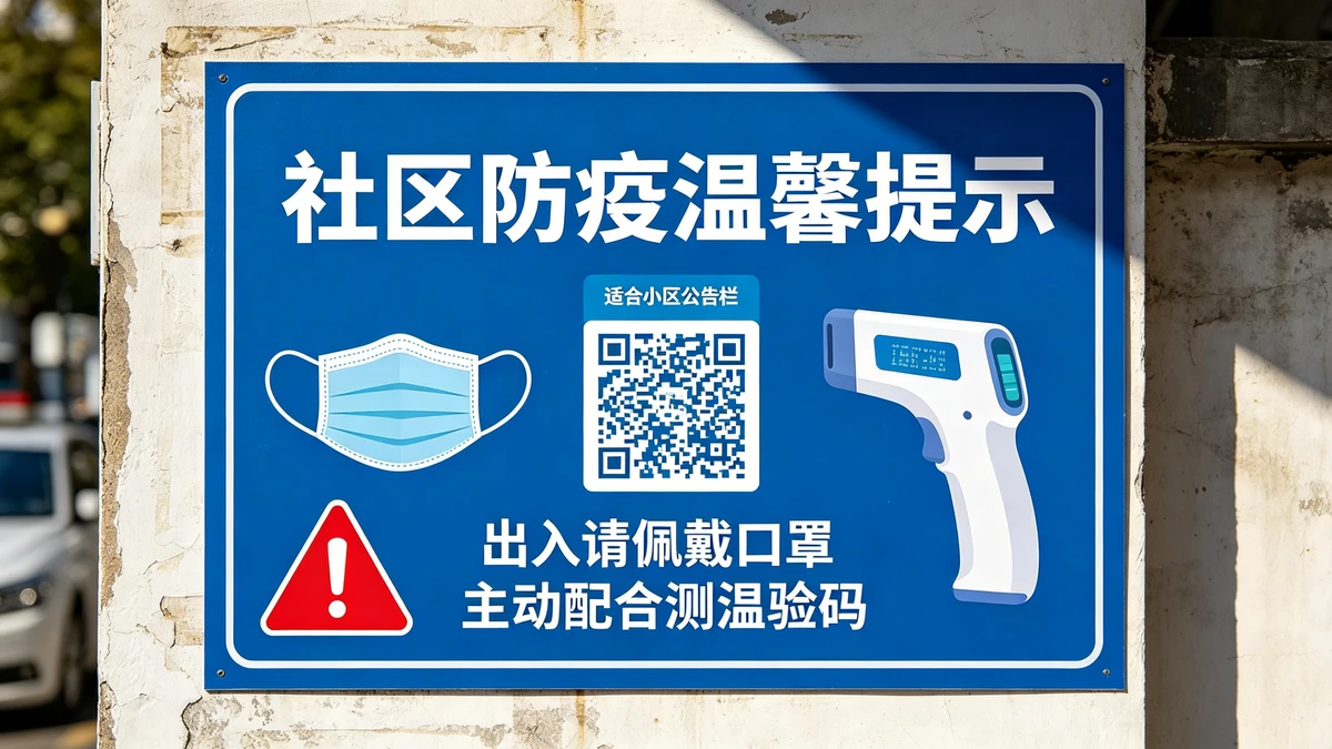 防疫通知海报示例1