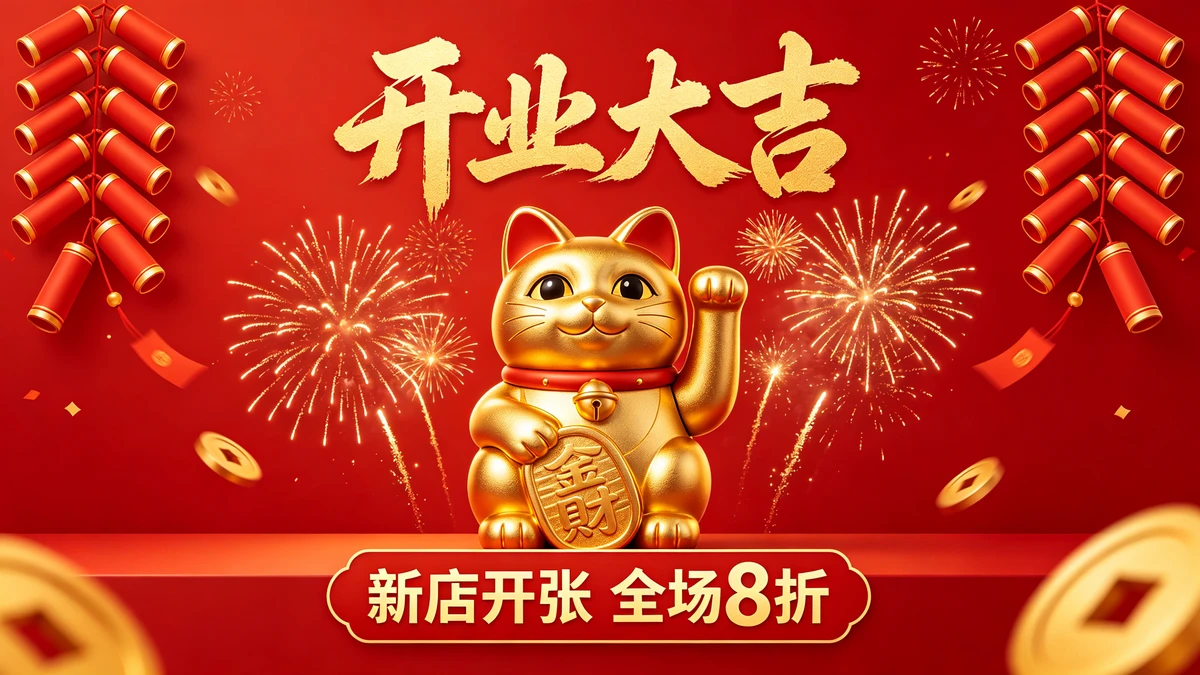 开业海报示例1