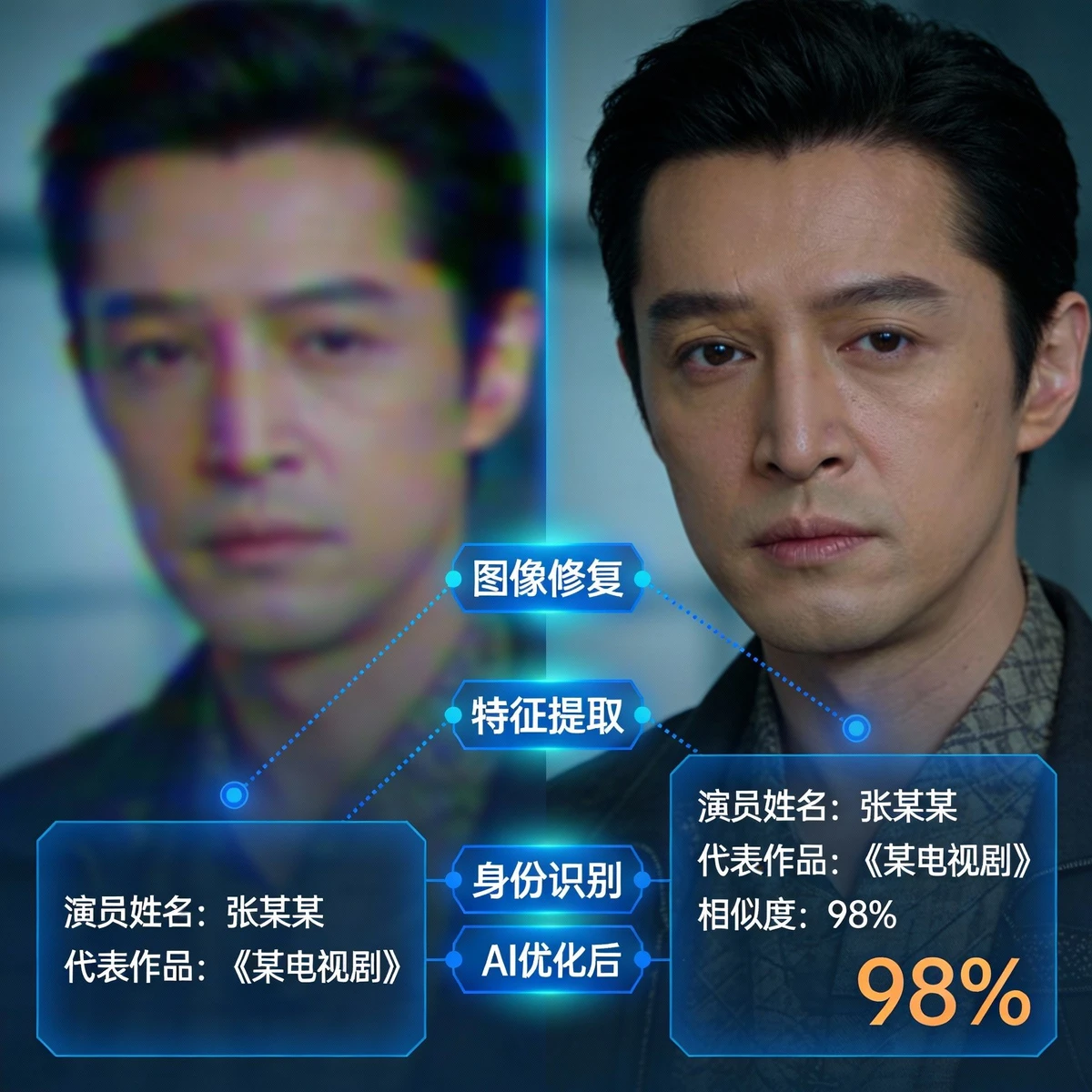 低清图演员识别示例1