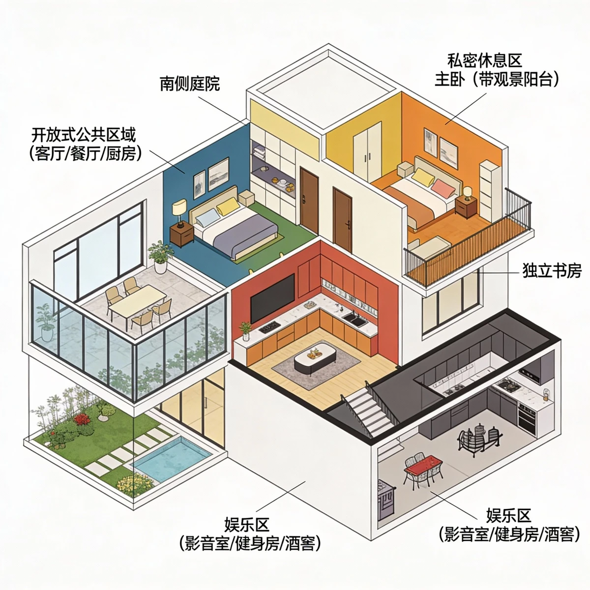 别墅房屋平面图示例1