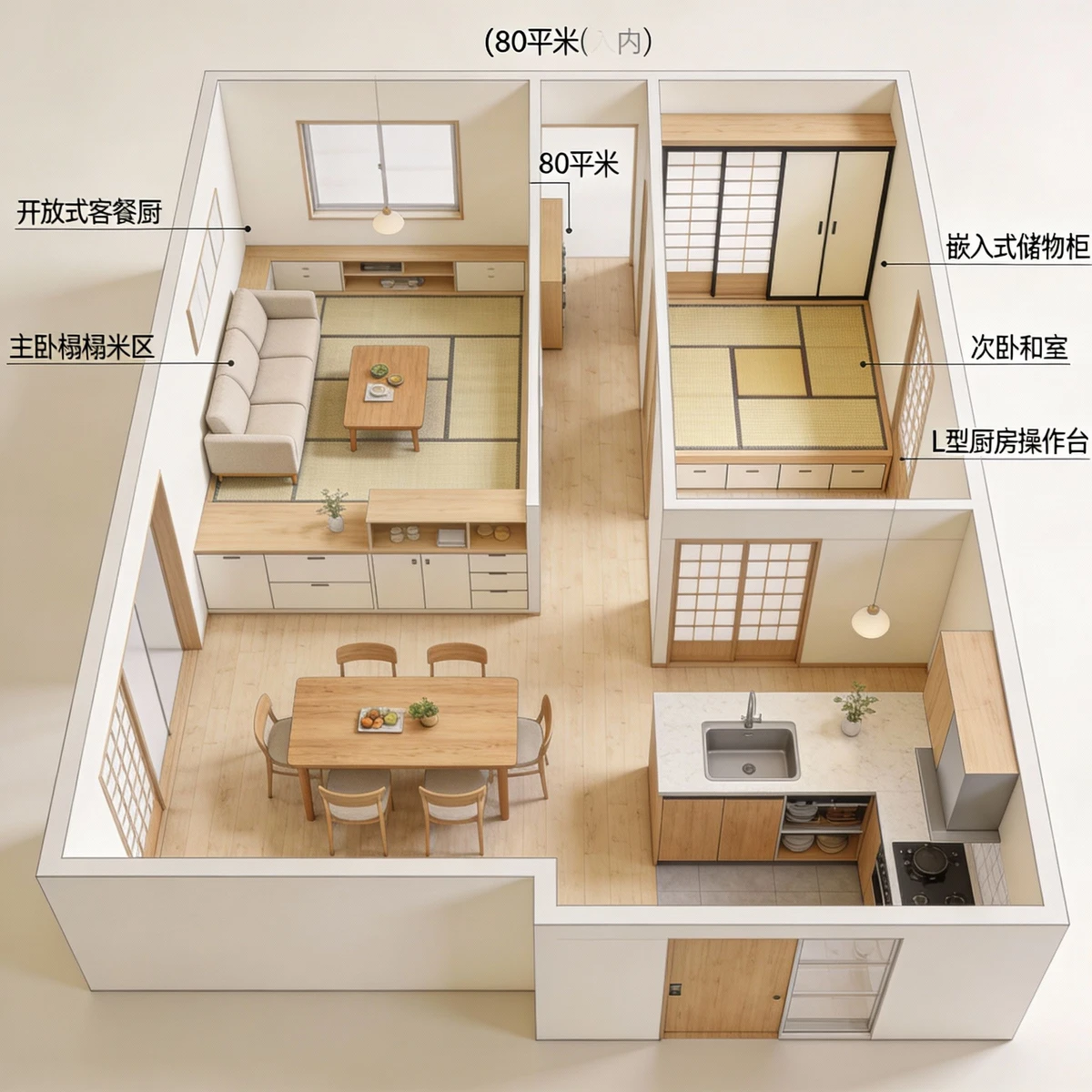 日式风格房屋平面图案例1