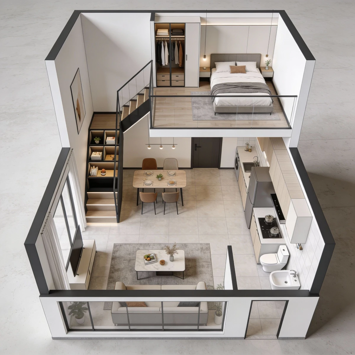 复式房屋平面图示例1