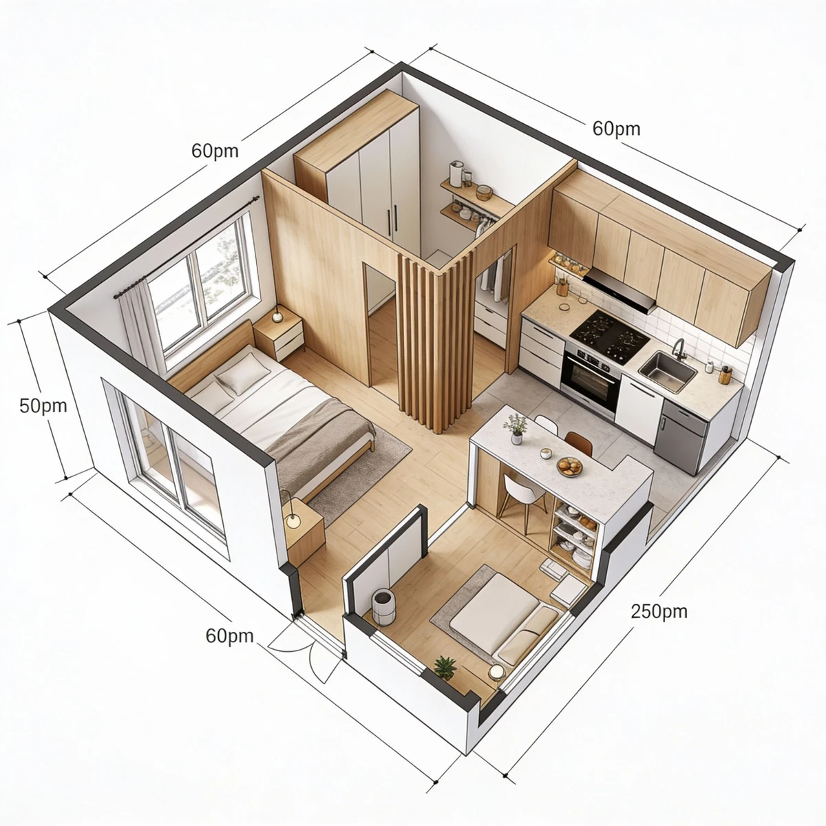 北欧风格房屋平面图示例1