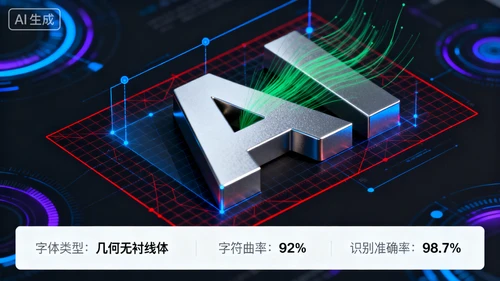 特殊角度字体识别示例1