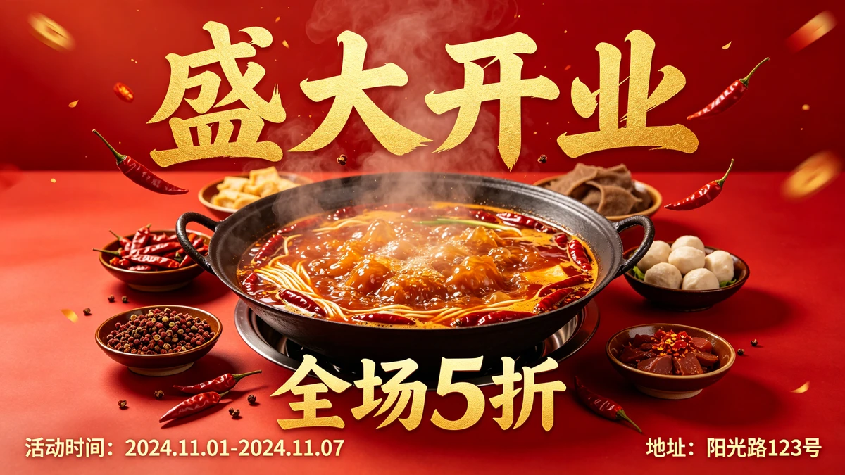 开业海报示例1
