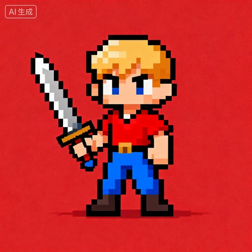 像素风格游戏角色设计示例1