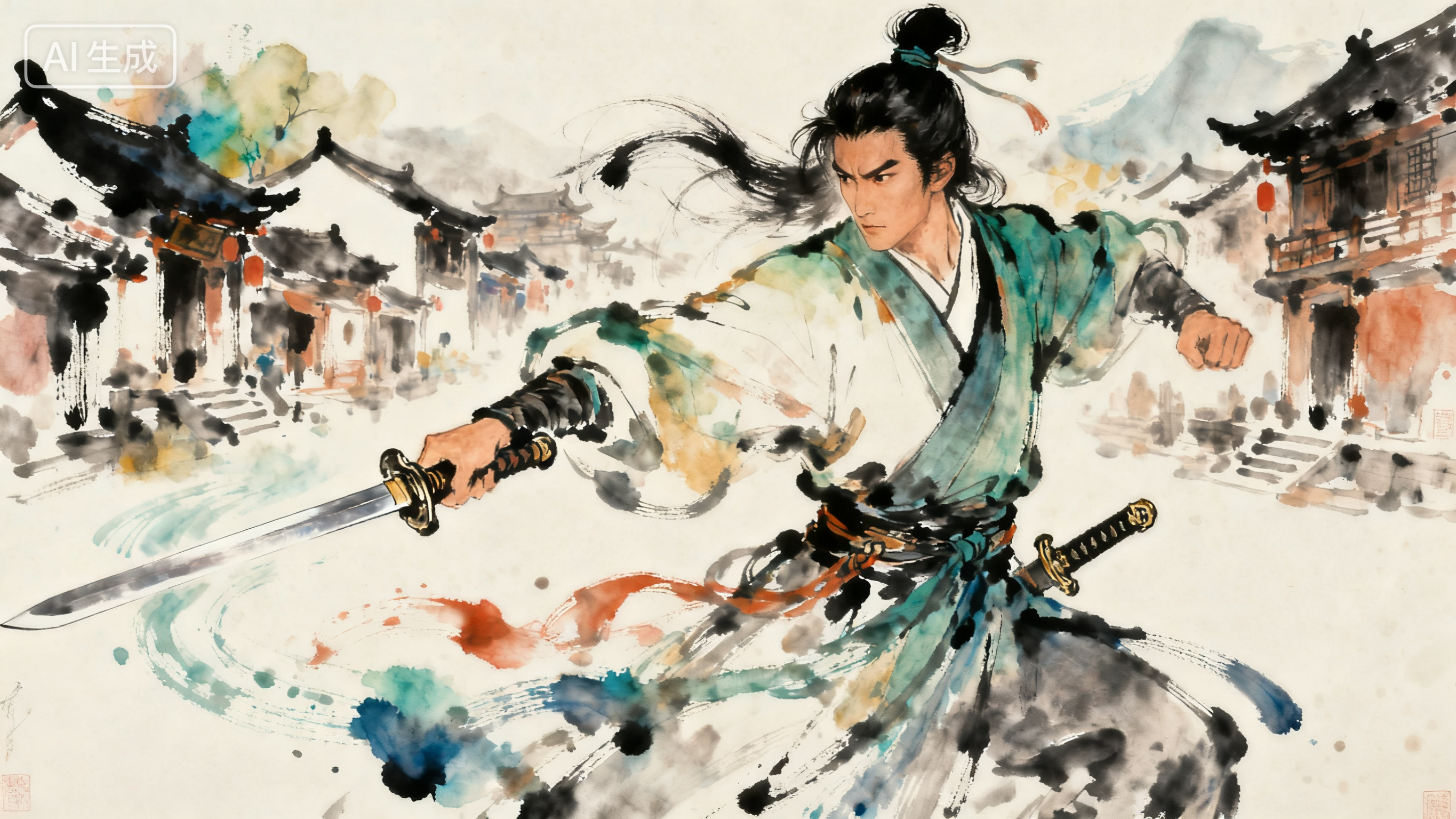 武侠风格游戏角色设计示例1