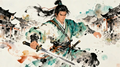 武侠风格游戏角色设计示例1