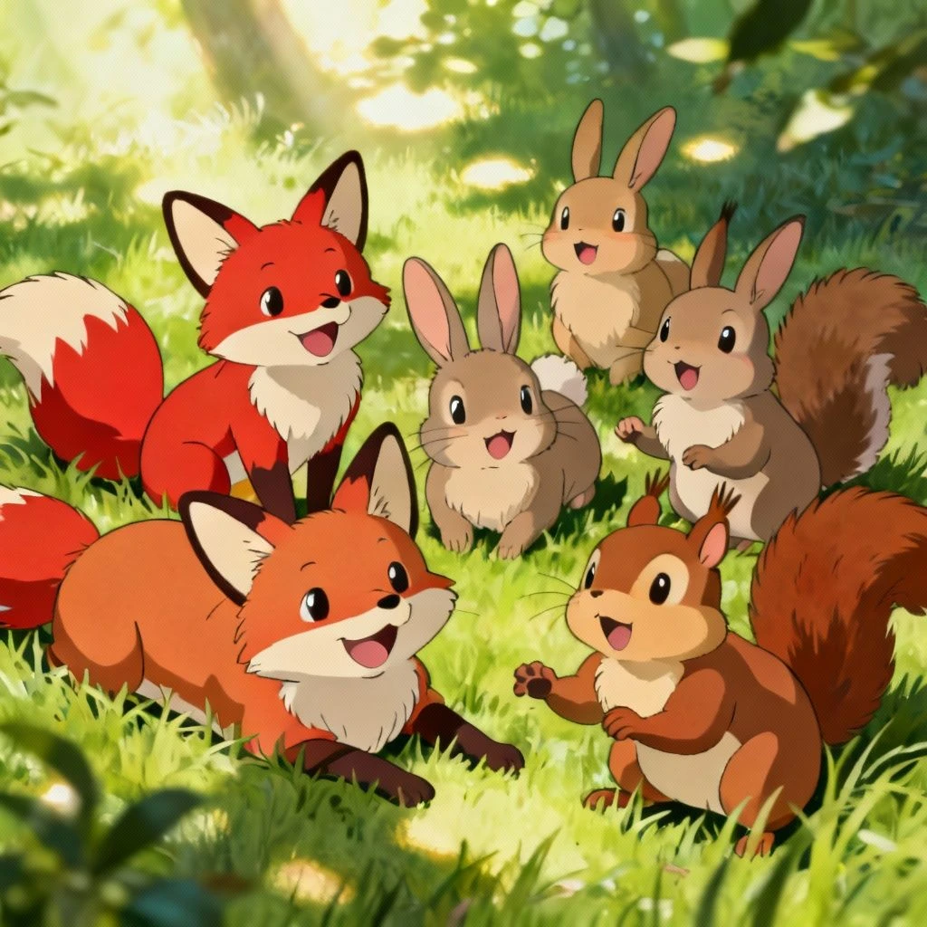 吉卜力风格动物示例1