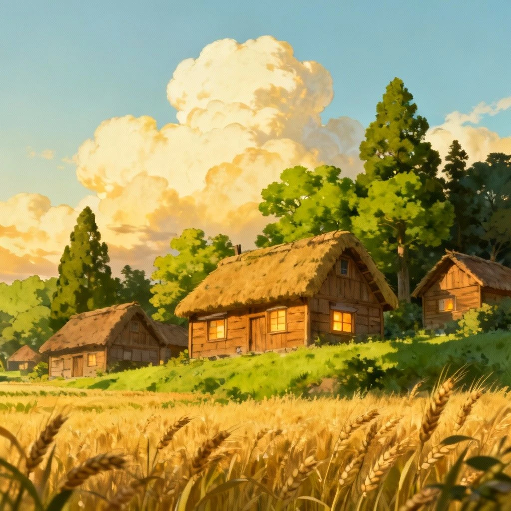 吉卜力风格场景示例1