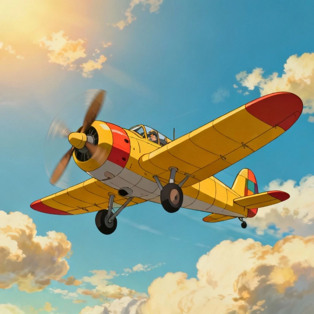 吉卜力风格飞行器示例1