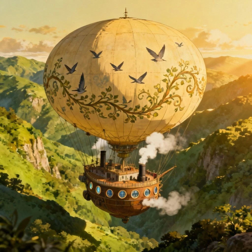 吉卜力风格飞行器示例1