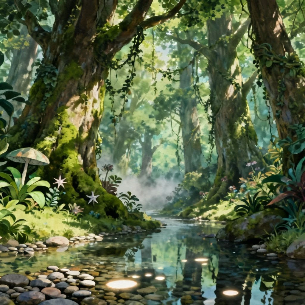 吉卜力风格场景示例1