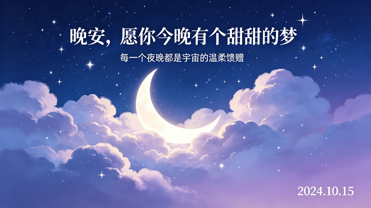 晚安问候示例1