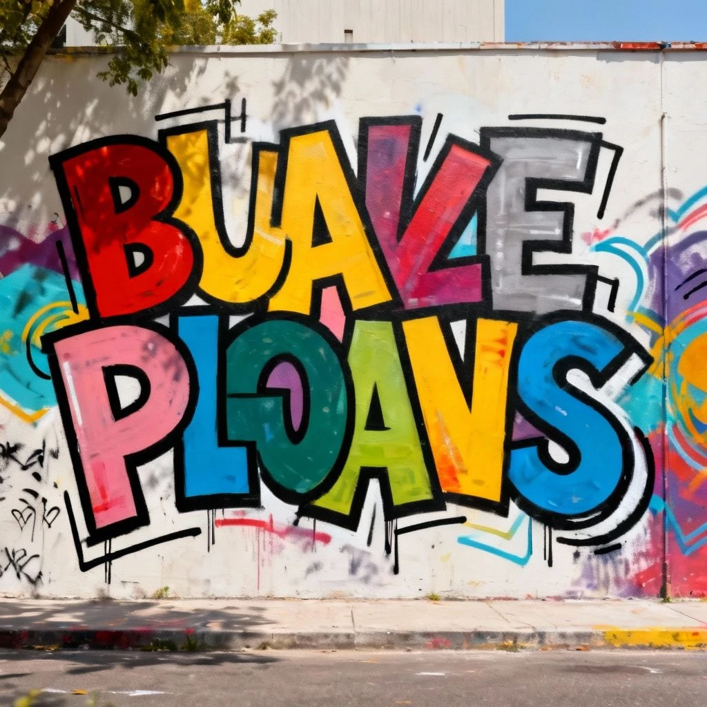 字母风格涂鸦生成示例1