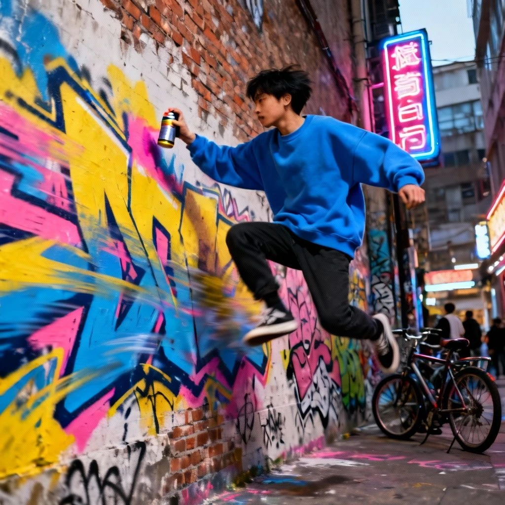 街头风格涂鸦生成示例1