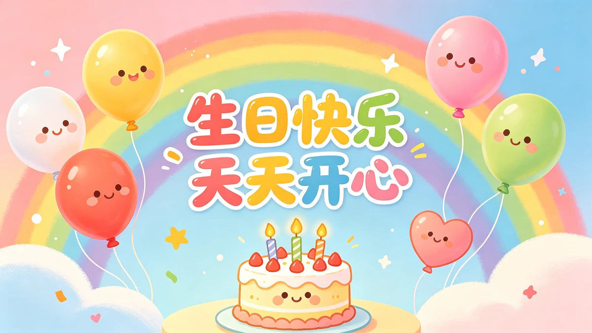 生日贺卡设计示例1