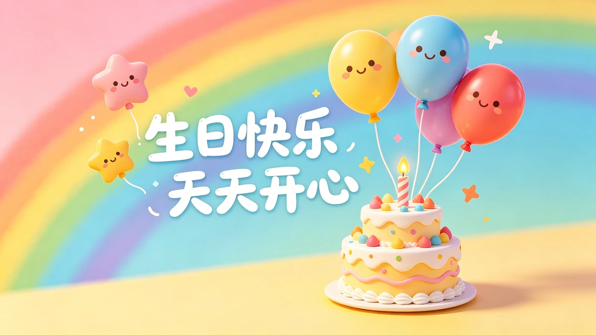 生日贺卡制作示例1