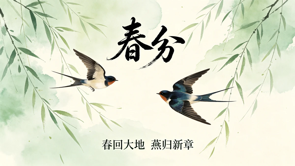 节气节日海报示例1