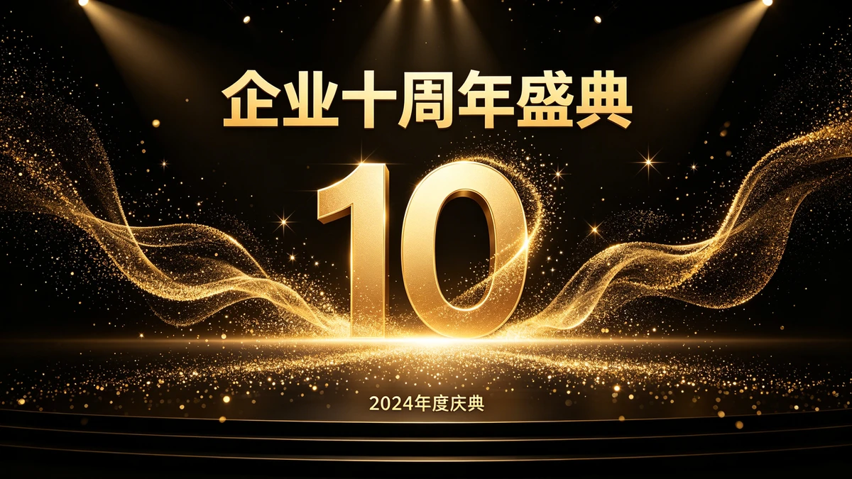 活动黑金海报示例1