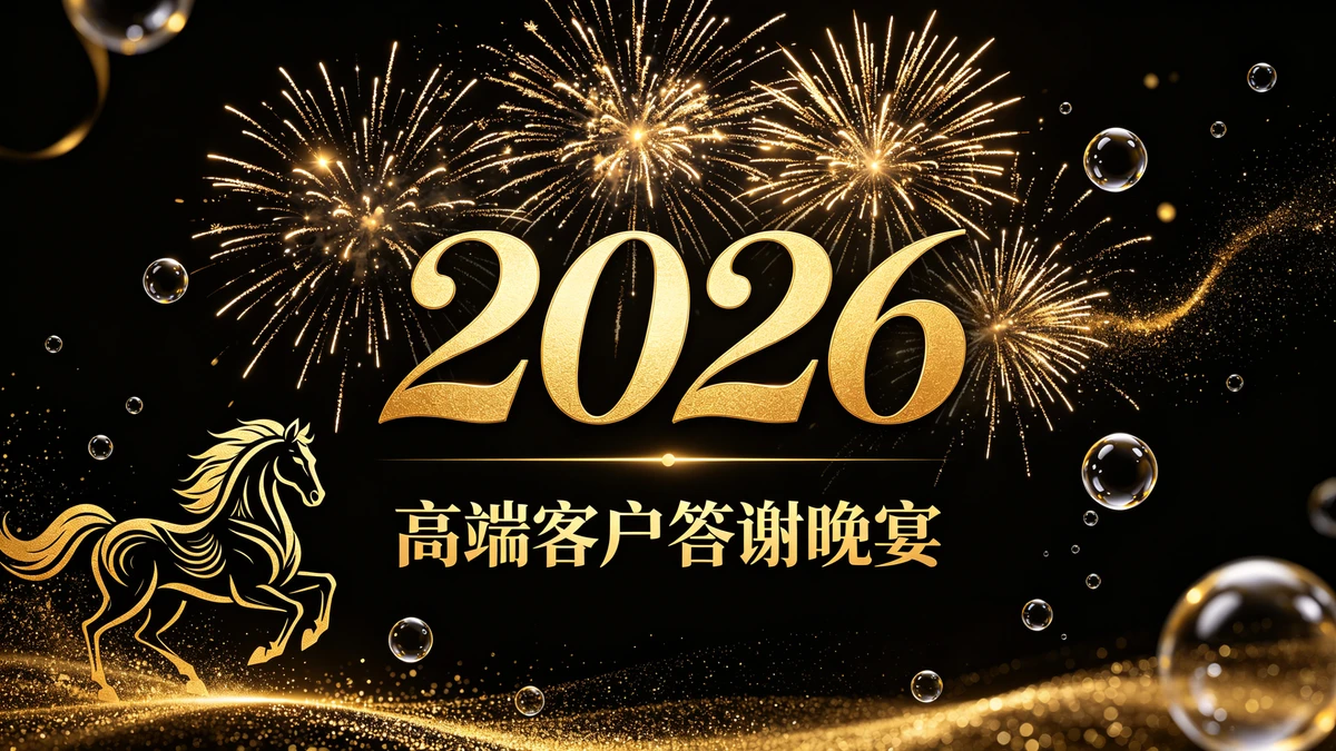 节日黑金海报示例1