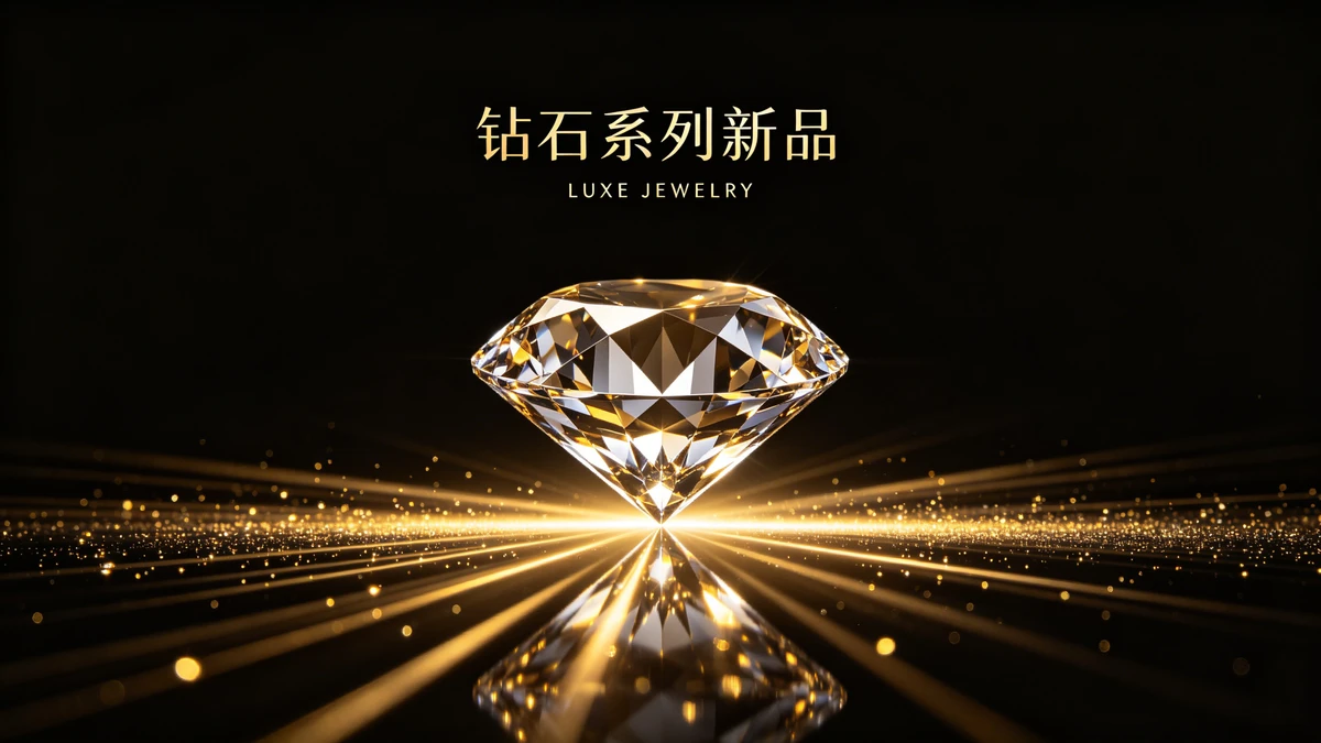 品牌黑金海报示例1