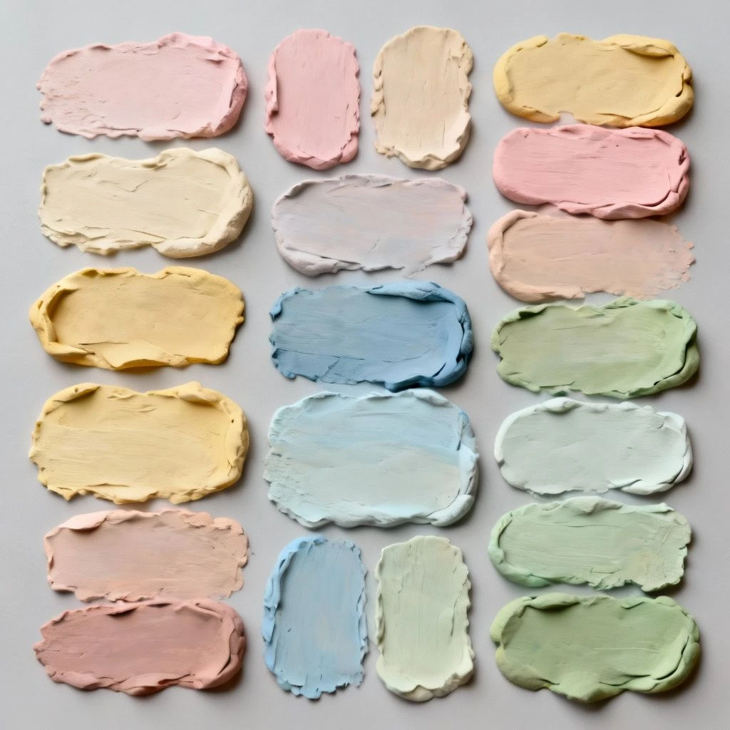 准备一张喜欢的粘土风配色参考图（可选，用于提取色调）