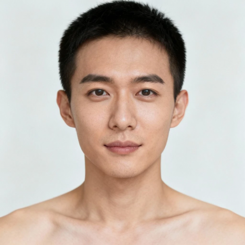 准备一张清晰的半身人像照片，面部光线均匀，表情自然，无过度遮挡