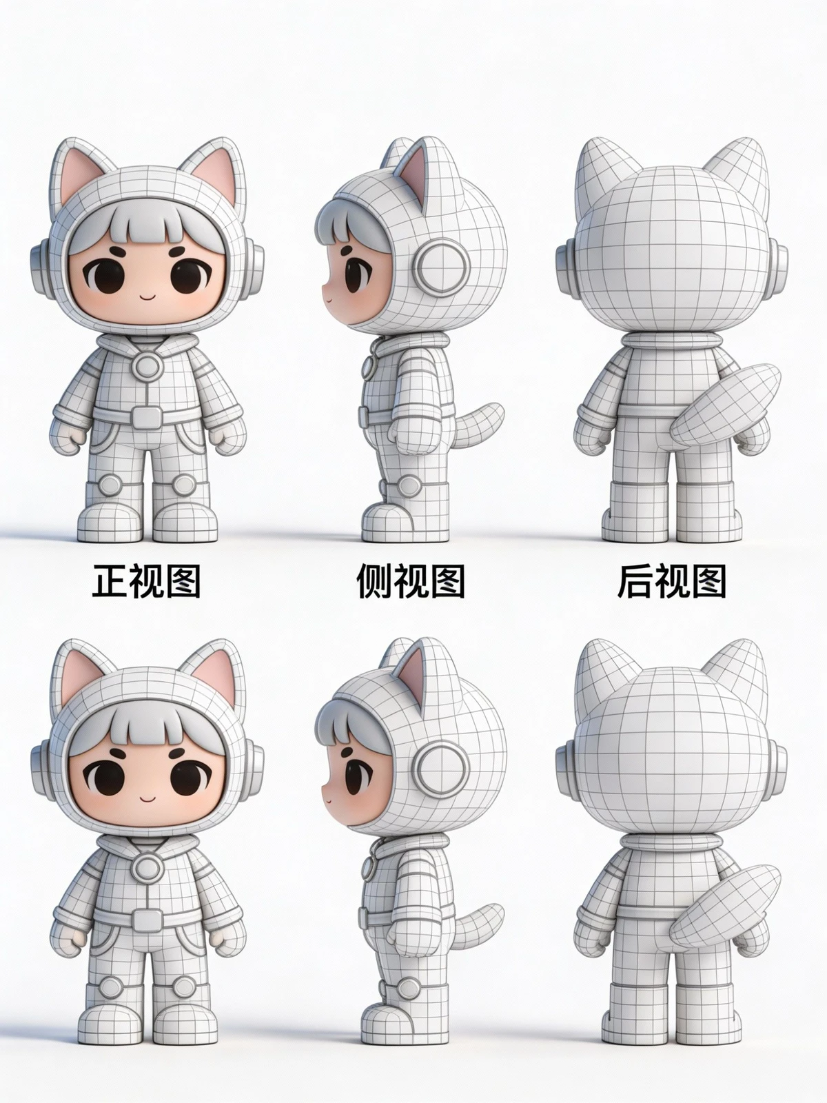 2D图片转3D网格前示例