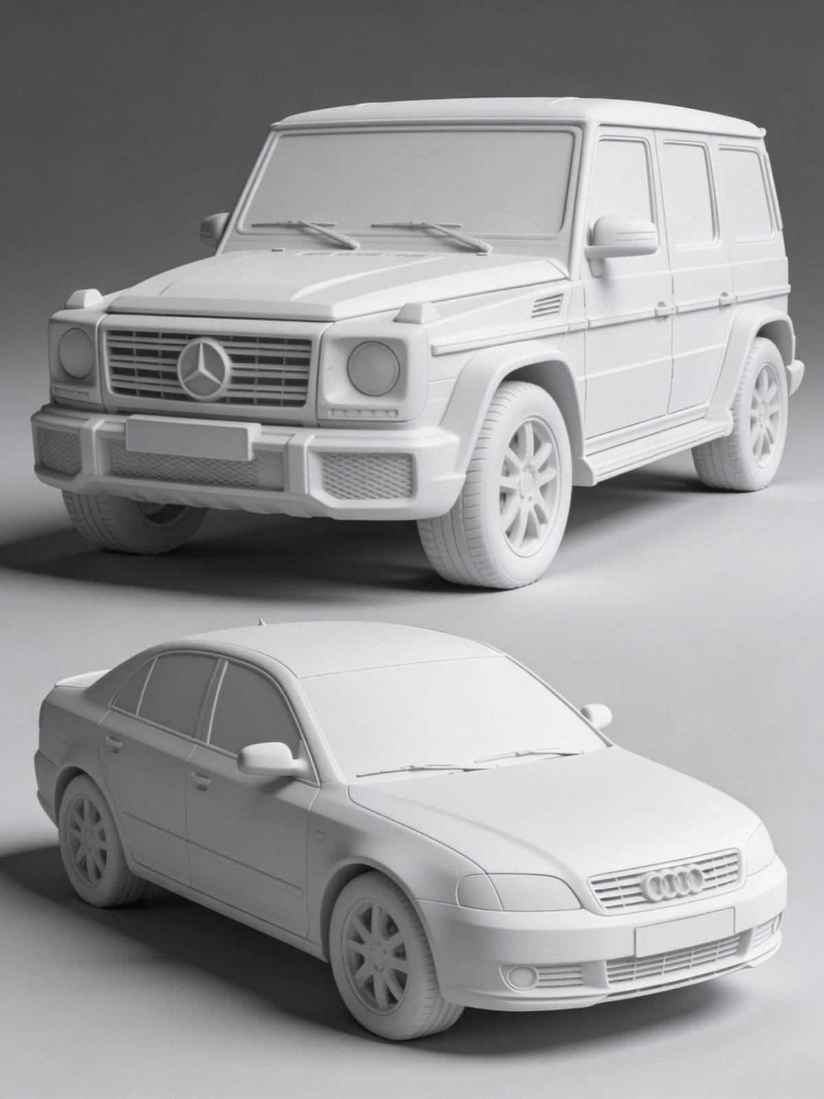 贴图生成前素模示例