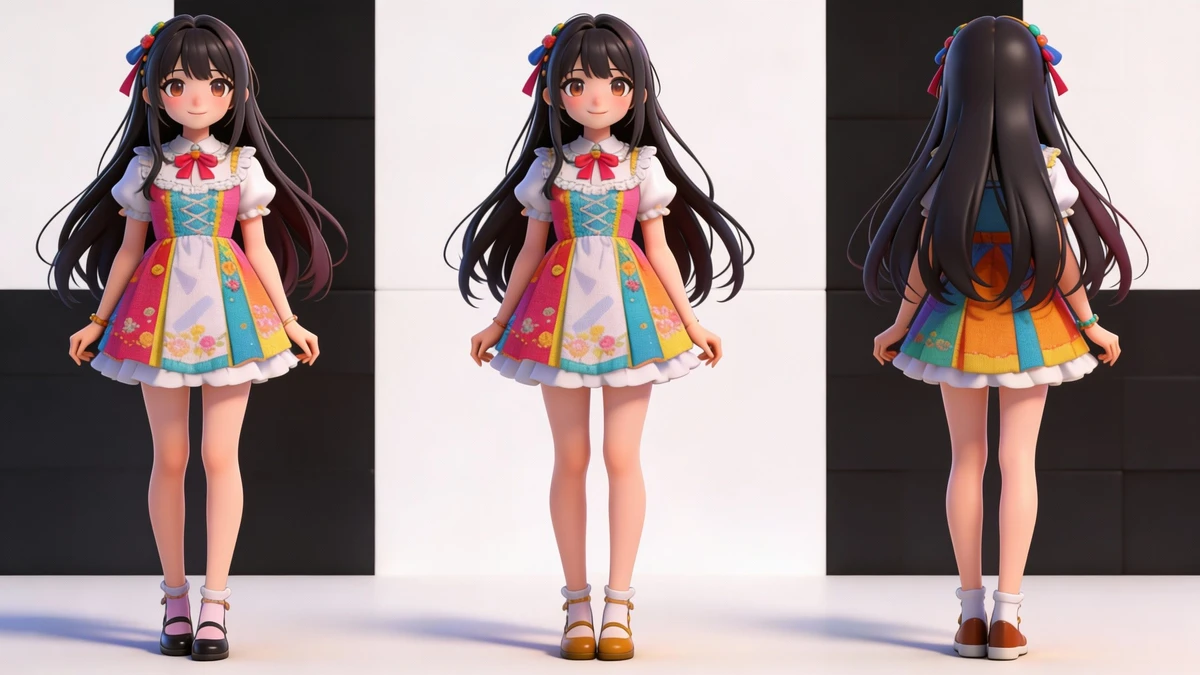 生成的3D角色模型