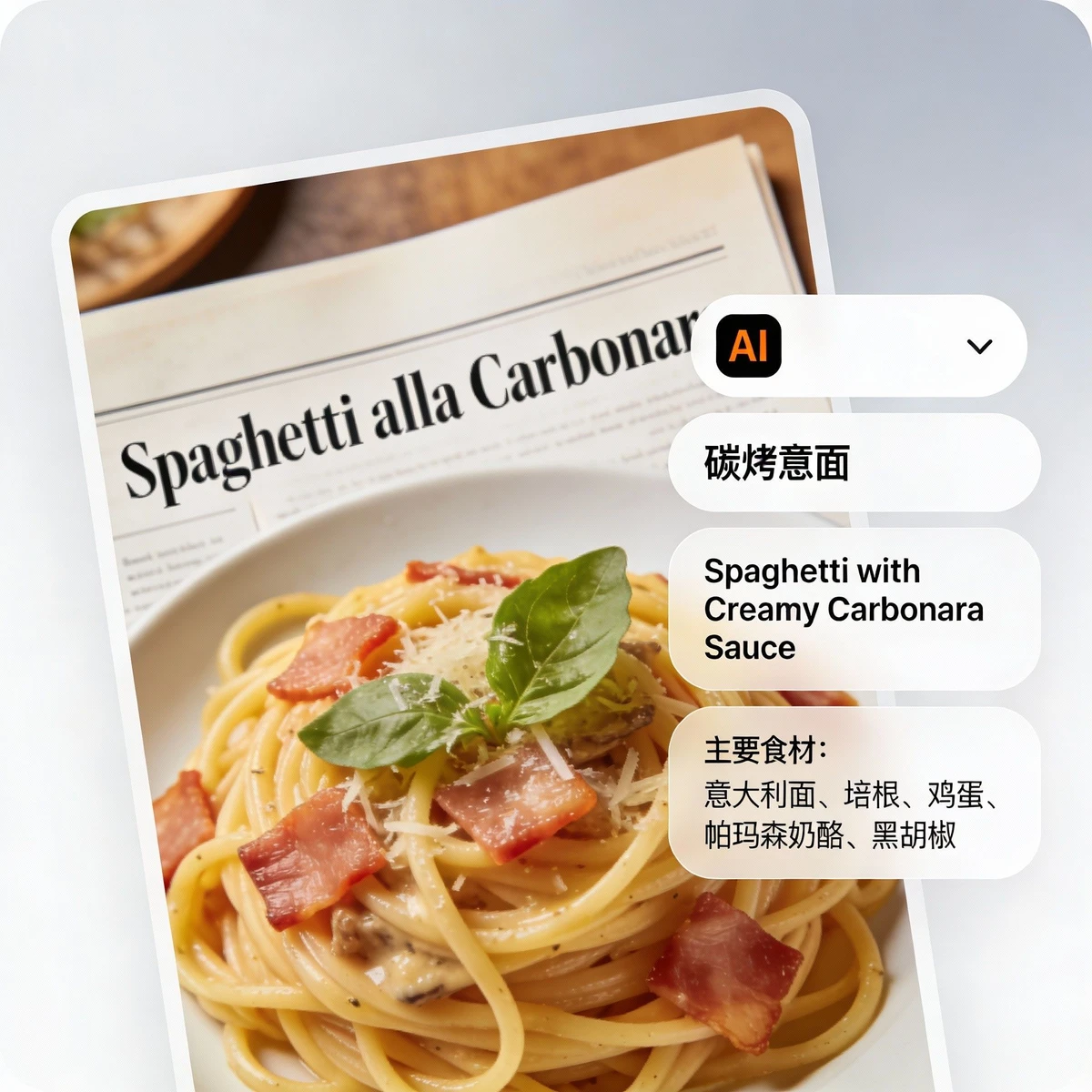 菜单图片翻译示例1