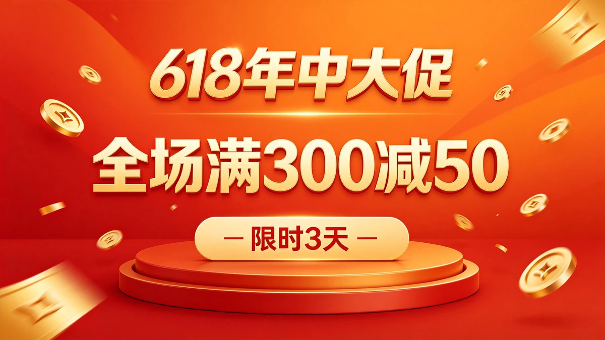 节日大促海报示例1