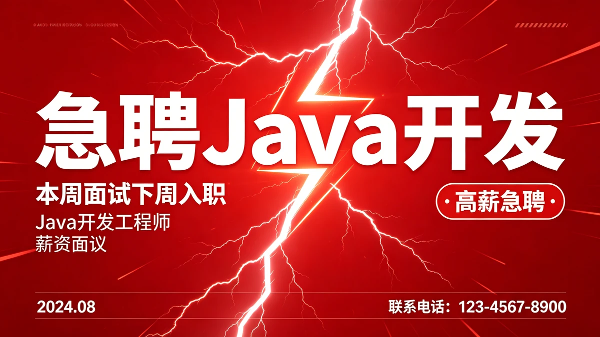 急聘海报示例1