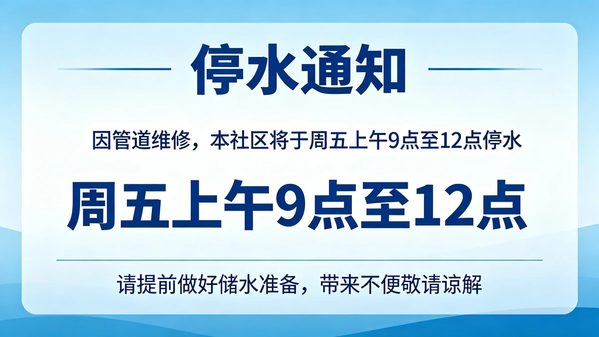便民通知示例1