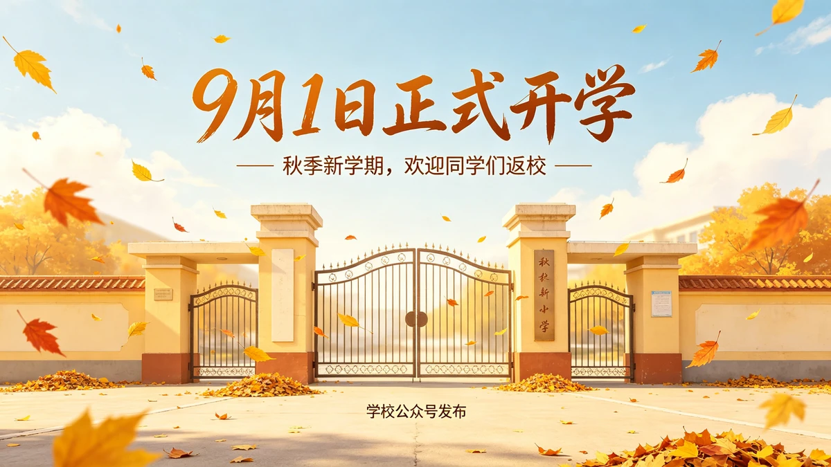 开学通知示例1