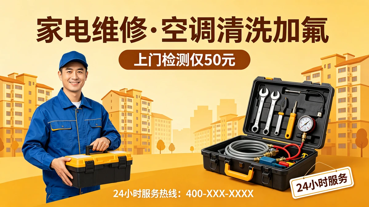 维修服务海报示例1