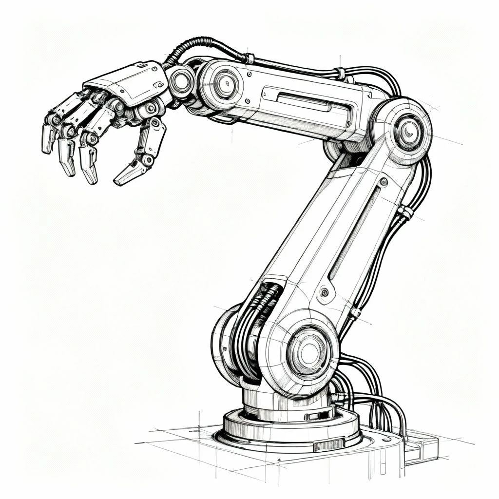 机械风格线稿生成示例1