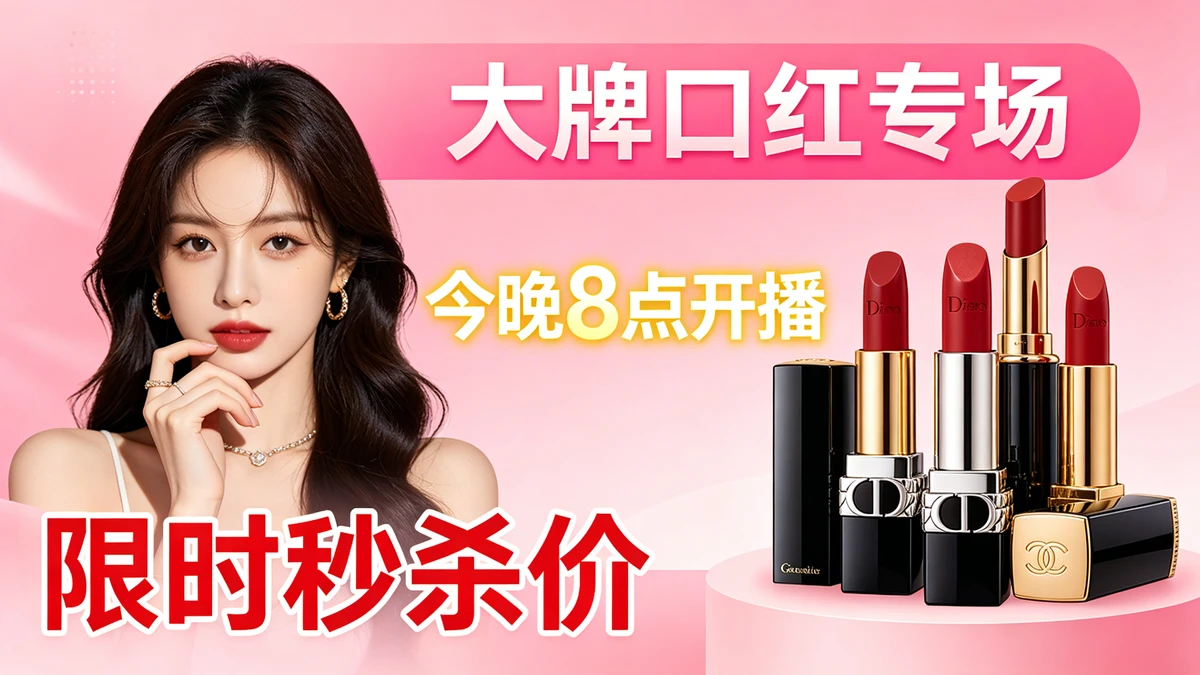 带货直播海报示例1