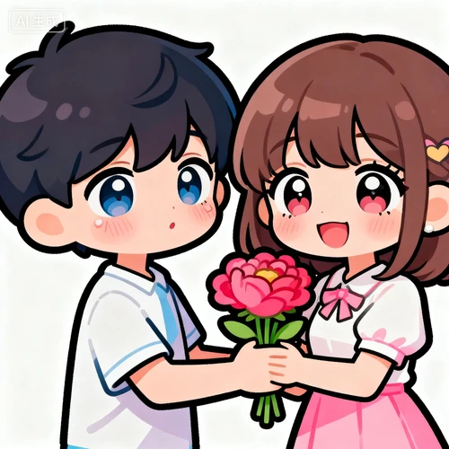 Q版风格情头生成示例1