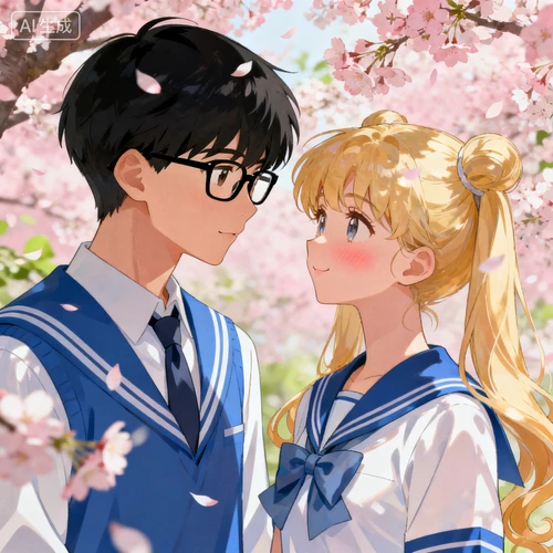 动漫风格情头生成示例1