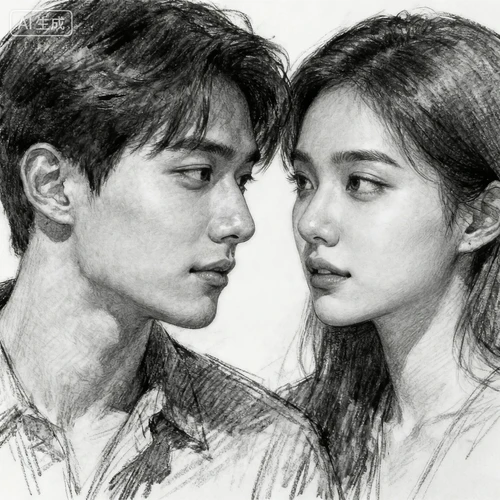 手绘风格情头生成示例1