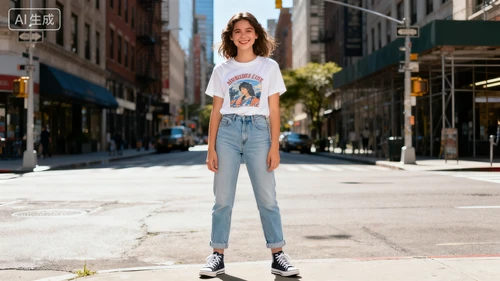 休闲风格模特生成示例1