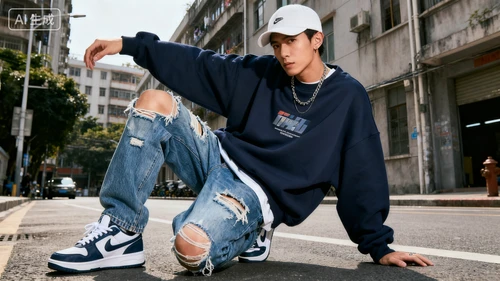 时尚风格模特生成示例1