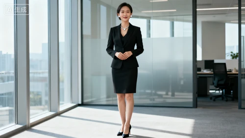 商务风格模特生成示例1