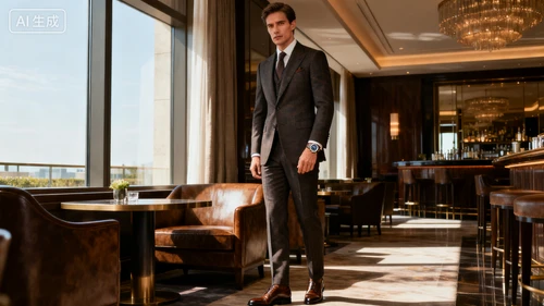 轻奢风格模特生成示例1