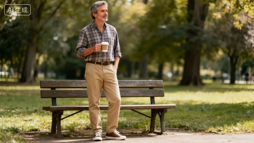 休闲风格模特生成示例1