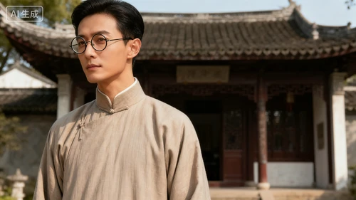 复古风格模特生成示例1