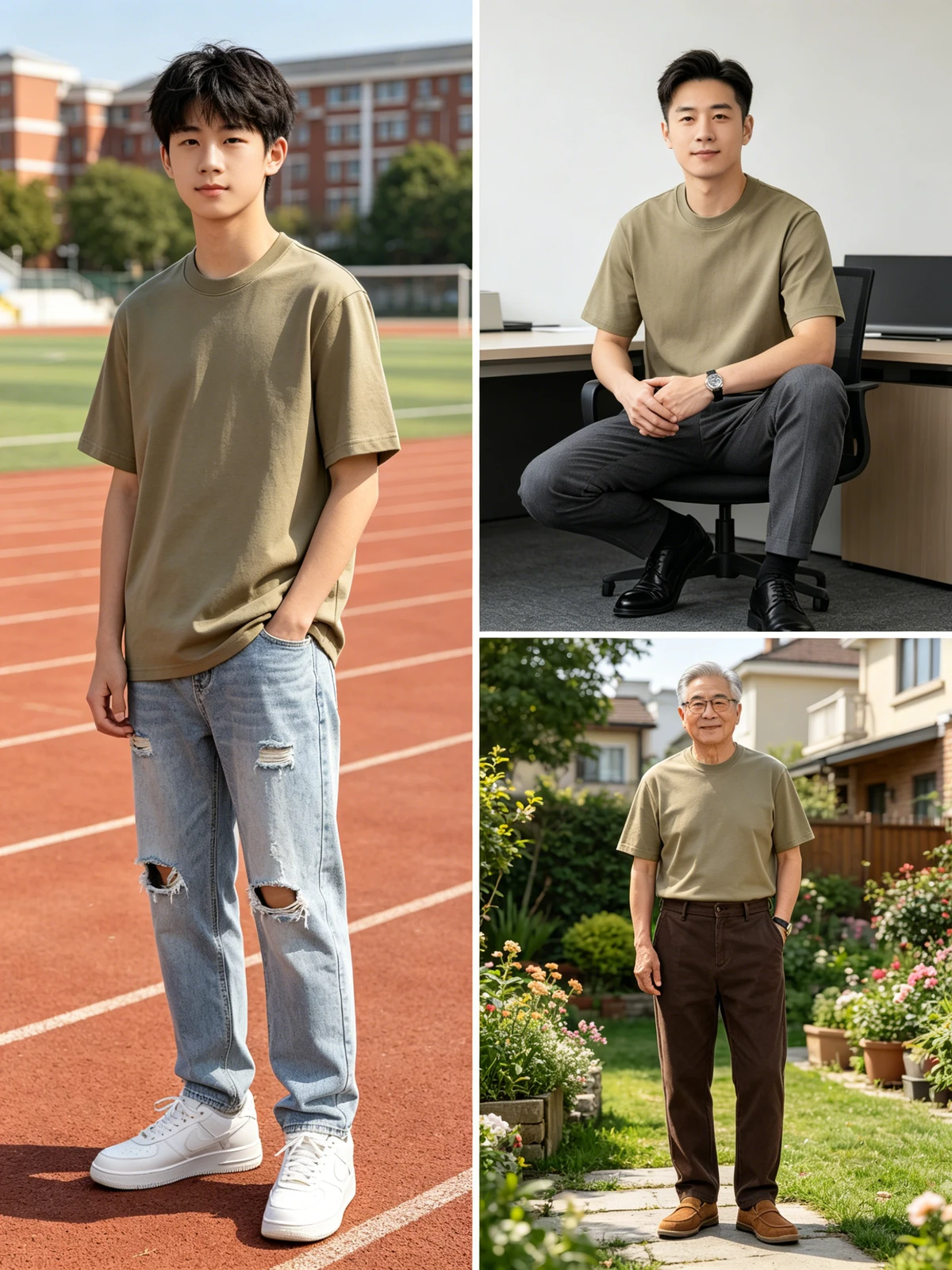 多风格模特生成前示例图像