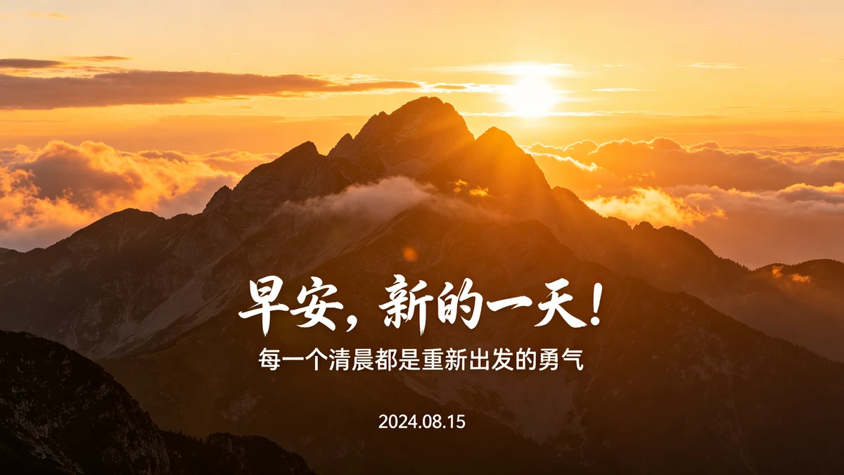 励志海报示例1